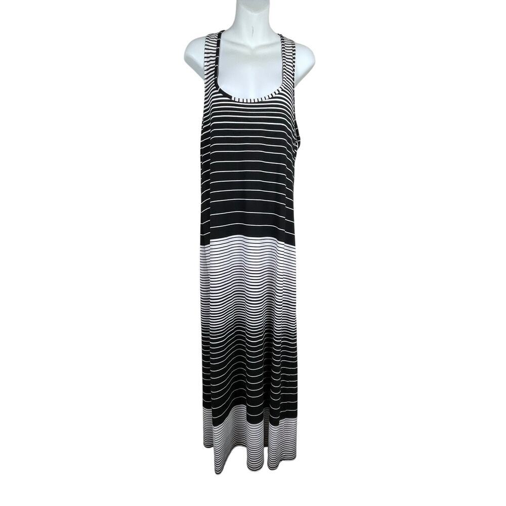 La Blanca Women's‎ Striped Racerback Maxi Dress Cover-Up – Size M